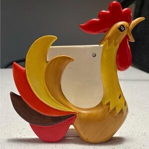 Vintage Holt Howard Rooster Wall Pocket 1960 Japan Napkin/Letter Holder Decor